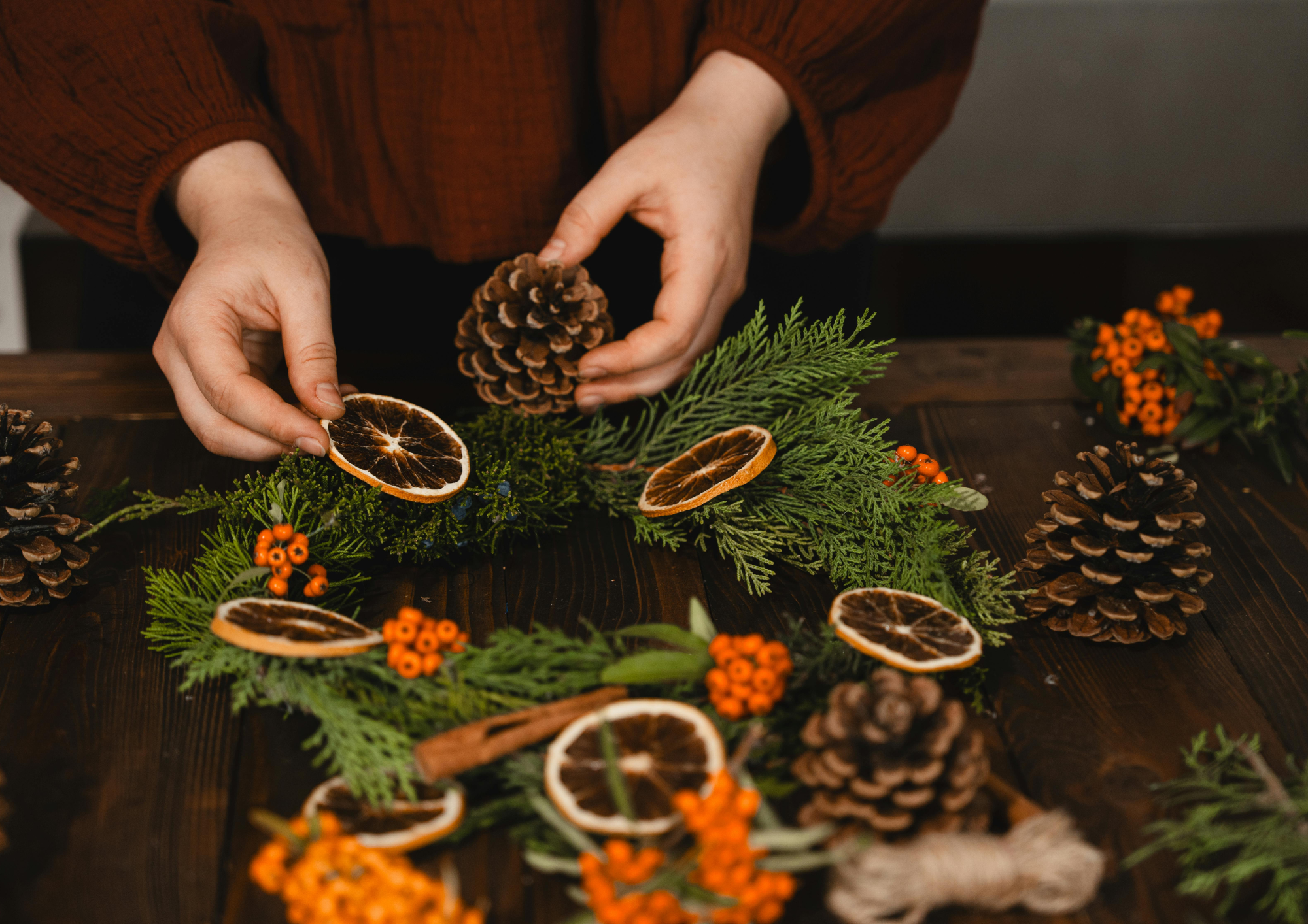 Host a wreath-making session with your friends in aid of a local charity.