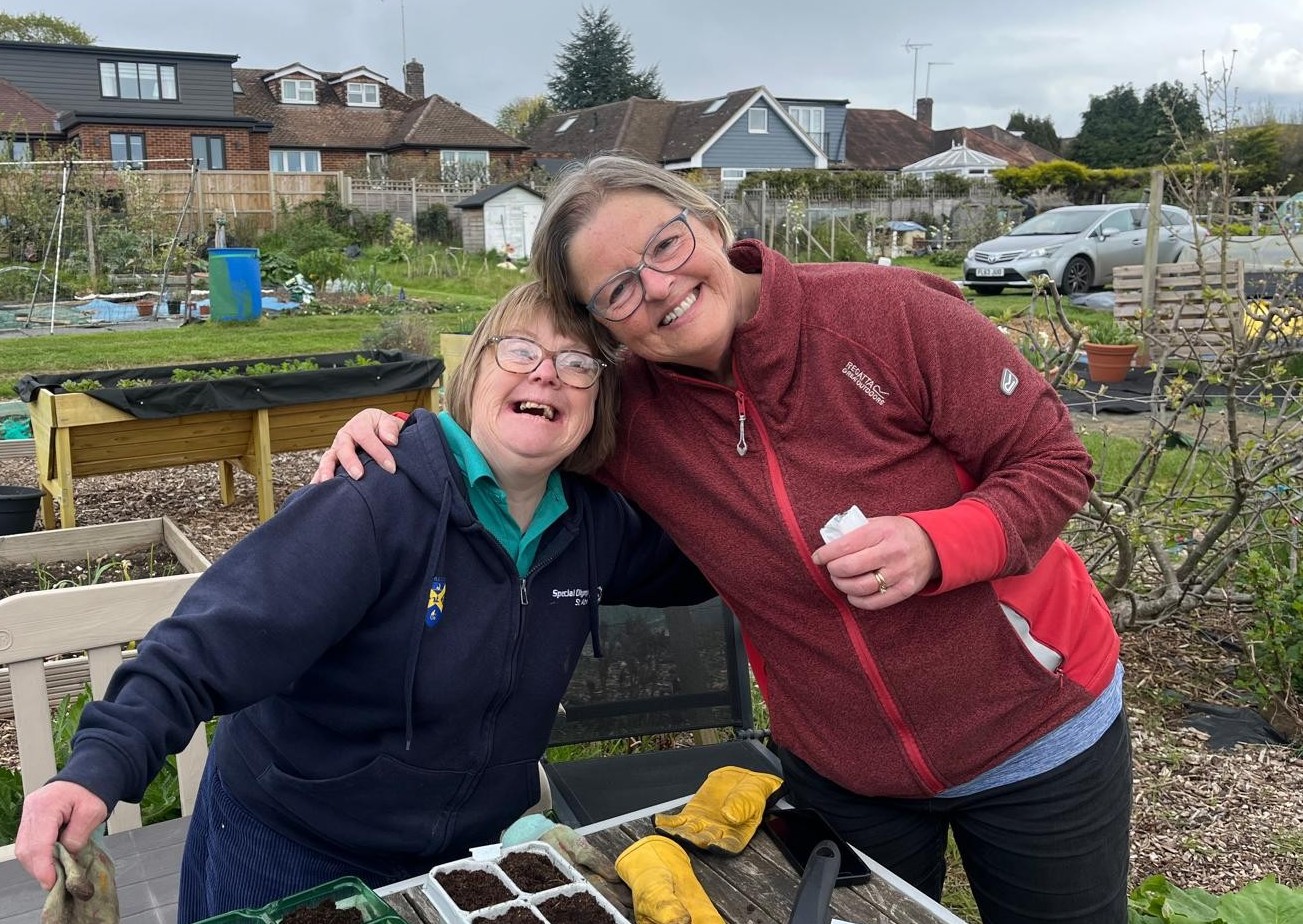 Friends at the Allotment Club